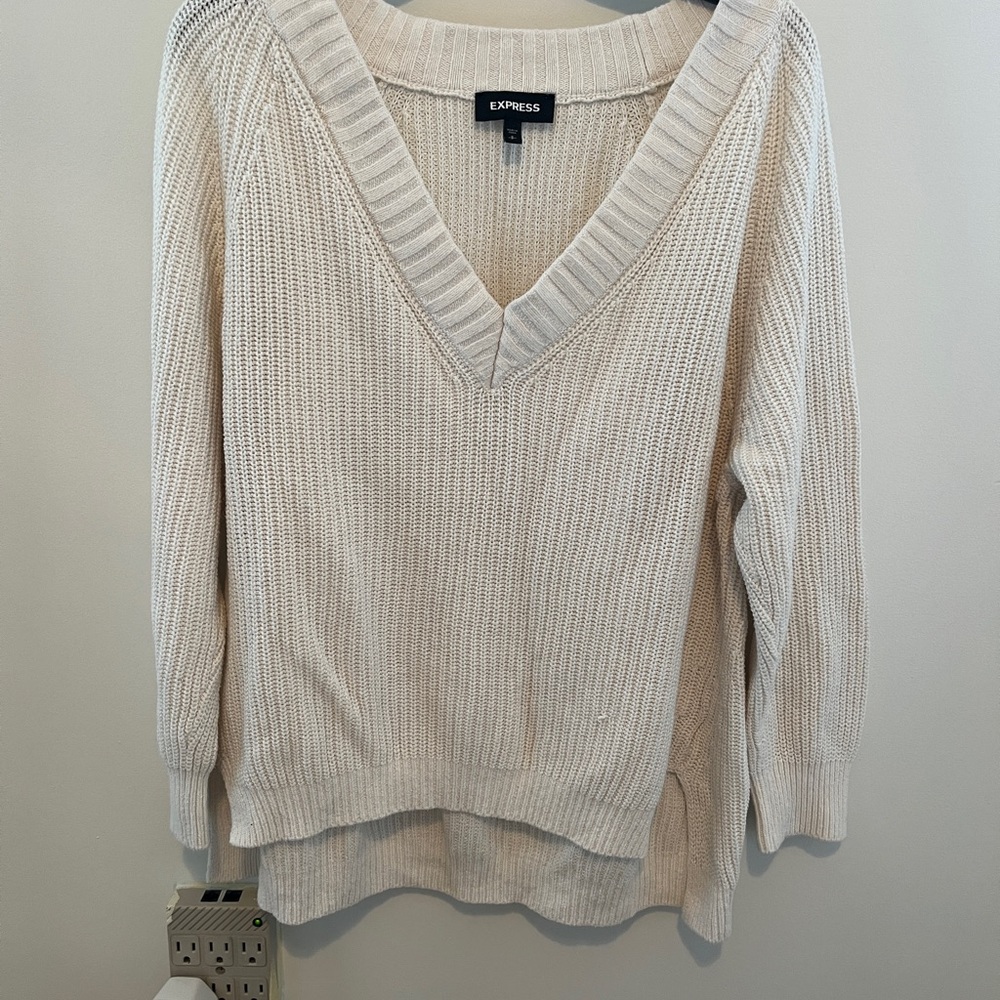 Express Women's Cream Sweater